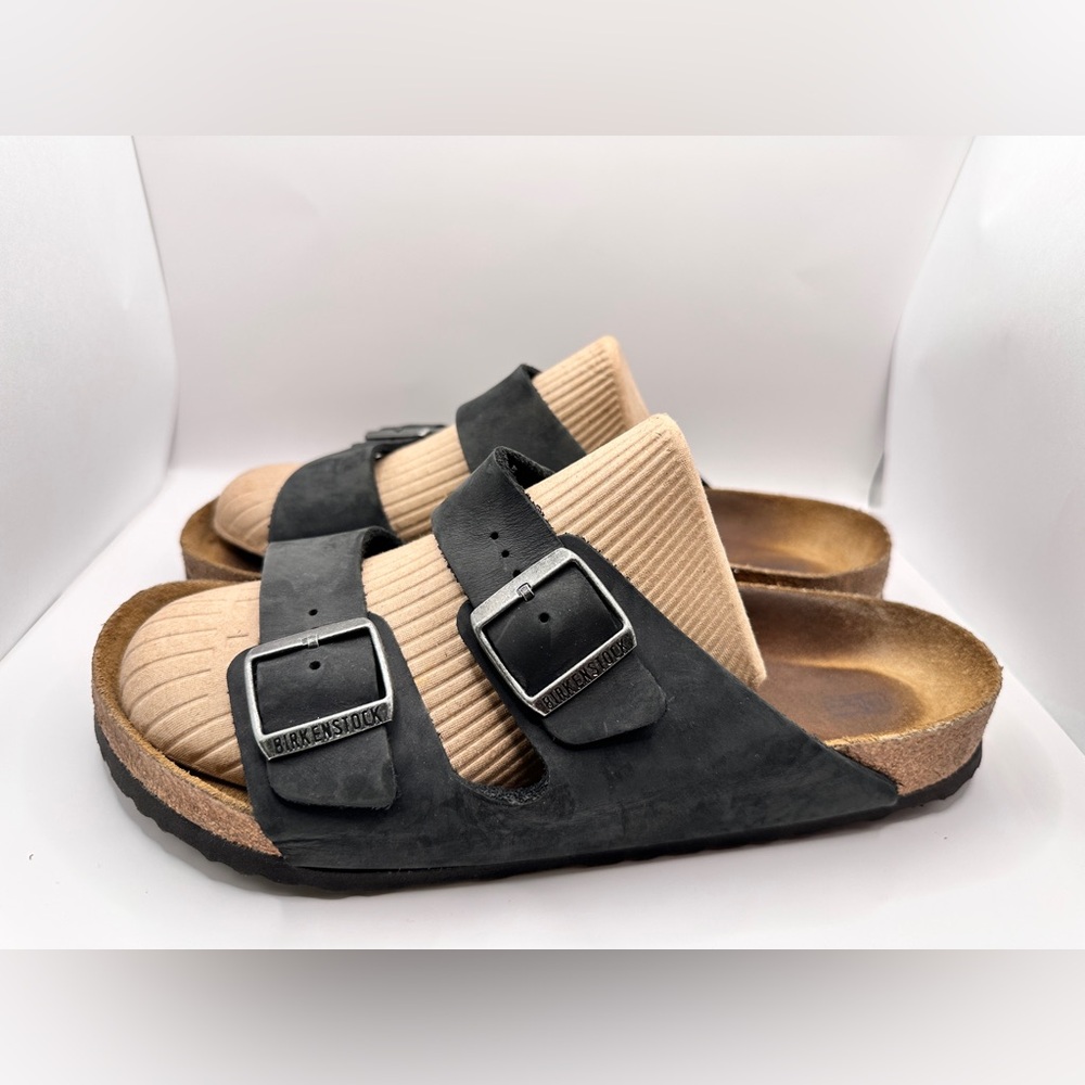 Men’s Birkenstock 75248143 Arizona SFB Black Oil LTR 43 Men US 10/10.5